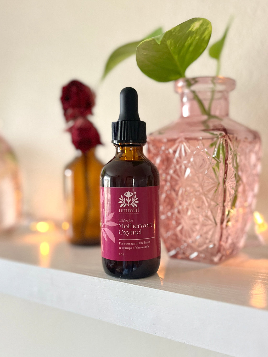 Organic Motherwort Oxymel for Postpartum and Menstrual Cramps